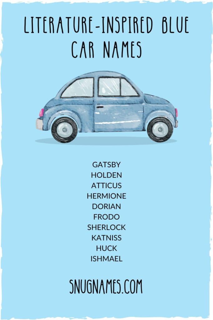 Literature-Inspired Blue Car Names