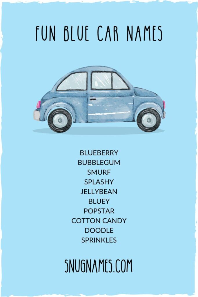 Fun Blue Car Names