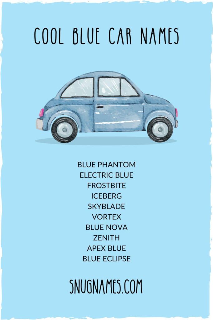 Cool Blue Car Names