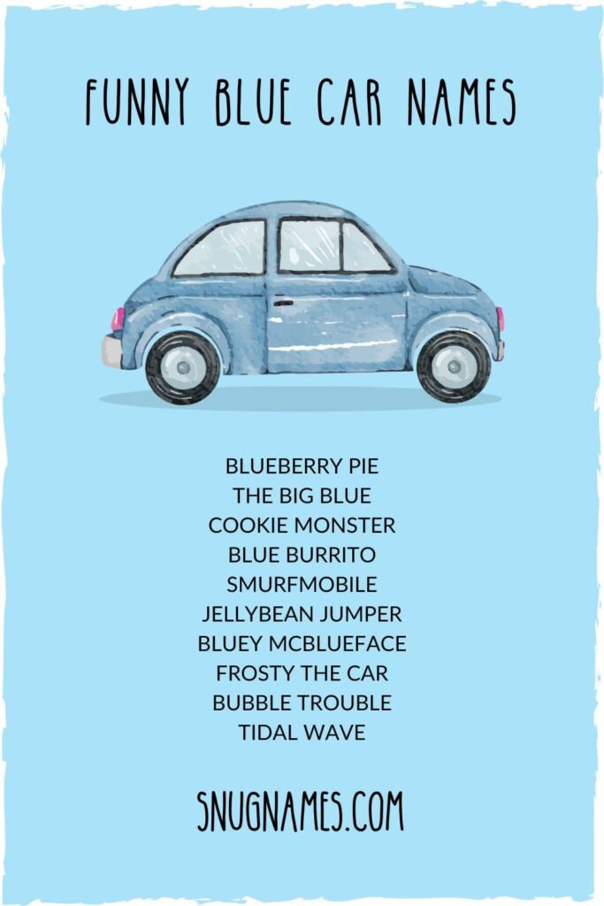 Funny Blue Car Names