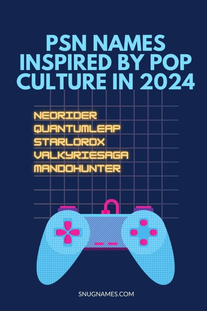 PSN Names Inspired by Pop Culture in 2024