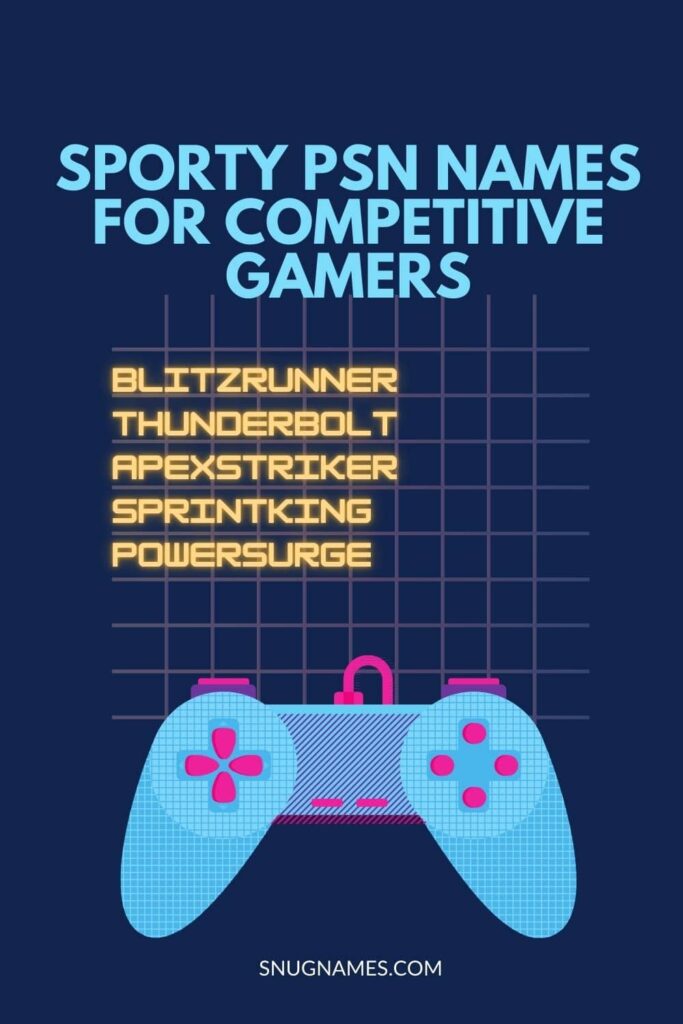 Sporty PSN Names for Competitive Gamers